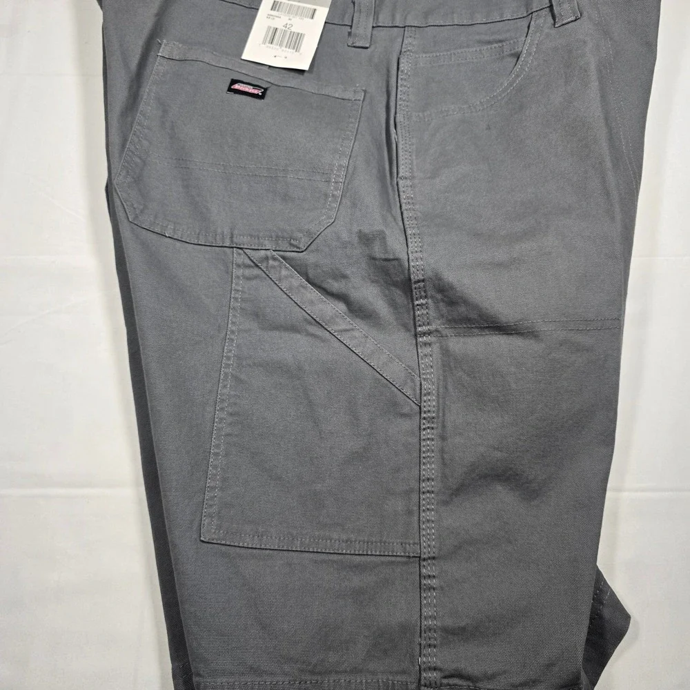 Genuine Dickies Flex Utility Shorts Mens 42 Gray Regular Fit 11 Inseam Work Wear